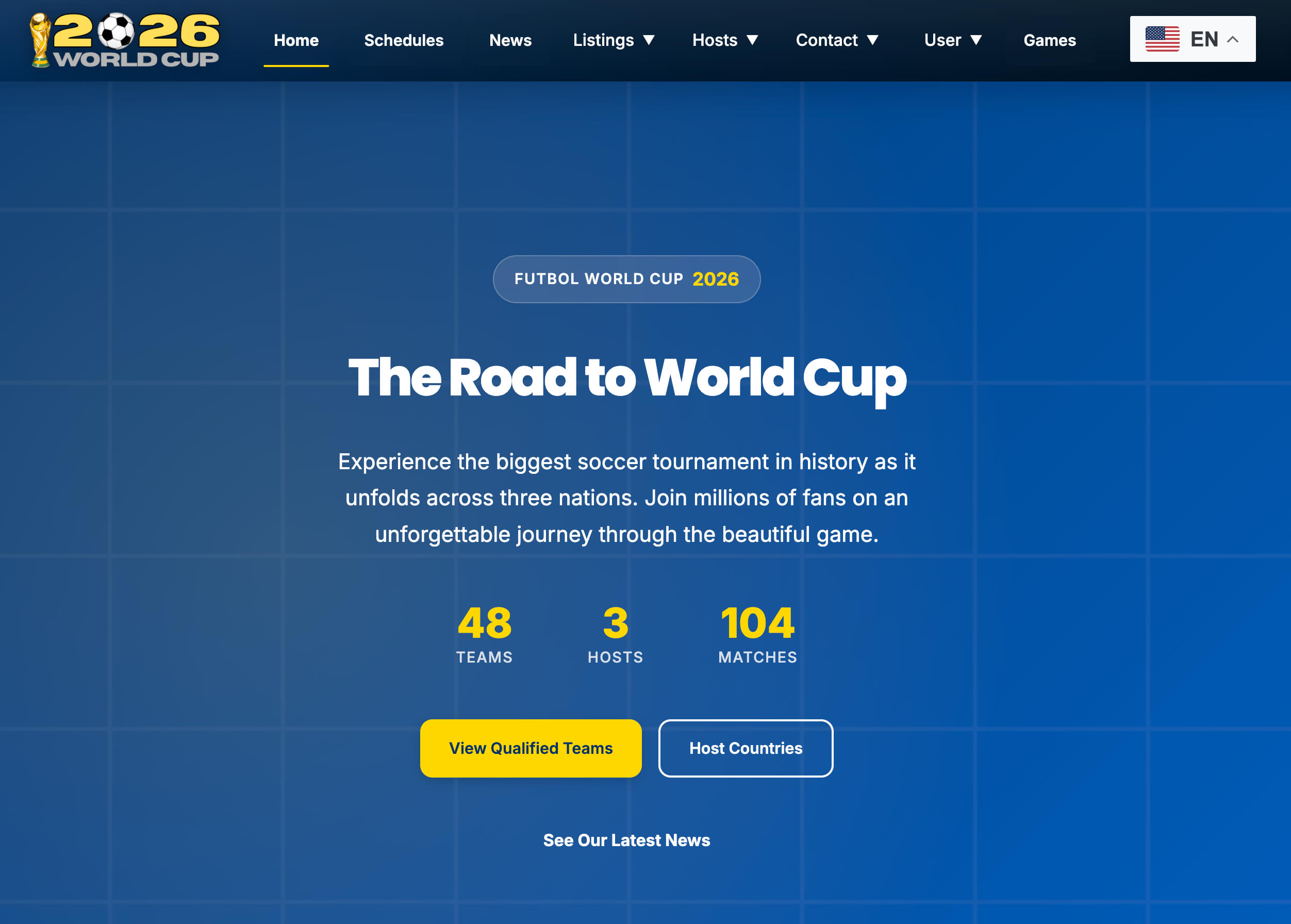 FIFA World Cup 2026 — website built by ExpressWebChange